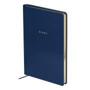Ежедневник недатированный, А5, 136л., твердый переплет, кожзам, BG «Windsor. Blue», темно-синий, фольгированный срез