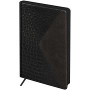 Ежедневник недатированный, А5, 136л., кожзам, BG «Reptile. Onyx», цветной срез, карман