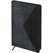Ежедневник недатированный, А5, 136л., кожзам, BG «Reptile. Steel», цветной срез, карман