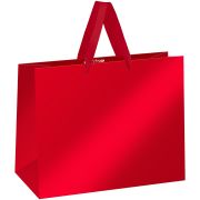 Пакет подарочный 32*26*12см MESHU «Red»,  матовая ламинация
