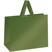 Пакет подарочный 32*26*12см MESHU «Green»,  матовая ламинация