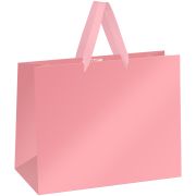 Пакет подарочный 32*26*12см MESHU «Pink»,  матовая ламинация