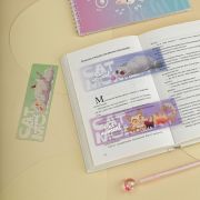 Закладки  для книг, 3шт., 135*45мм, MESHU «Сat moment»