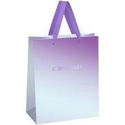 Пакет подарочный 18*23*10см MESHU «Light gradient», фольга,   матовая ламинация
