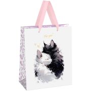 Пакет подарочный 18*23*10см MESHU «Hugs», фольга,  матовая ламинация