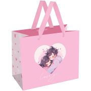 Пакет подарочный 23*18*10см MESHU «Cute couple»,  матовая ламинация