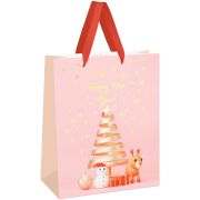 Пакет подарочный 26*32*12см MESHU «Christmas tale», фольга,  матовая ламинация