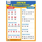 Плакат обучающий ТРИ СОВЫ «Звуки русского языка», 440*600мм