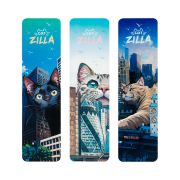Закладка для книг, 47*176мм, MESHU «CatZilla», ассорти