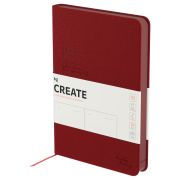 Ежедневник недатированный, А5, 136л., твердый переплет, кожзам, BG «Create. Berry», вишневый, цветной срез
