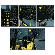 Тетрадь 48л., А5, клетка BG «Night mood», выб.лак