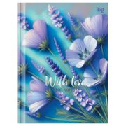 Бизнес-блокнот А6, 80л., BG «Flowers with love», матовая ламинация, тиснение фольгой