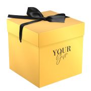 Коробка складная подарочная MESHU «Gold», (15*15*15см), с лентой