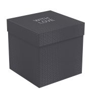 Коробка складная подарочная MESHU «Black», (15*15*15см), выборочный лак