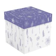 Коробка складная подарочная MESHU «Floral», (15*15*15см), отд фольгой