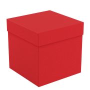 Коробка складная подарочная MESHU «Red», (15*15*15см), блестки