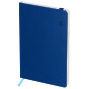 Записная книжка А6 80л. ЛАЙТ, кожзам, Greenwich Line «Classic. Blue», с резинкой, фактурное тиснение, блок в клетку