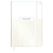 Ежедневник недатированный А5, 136л., 7БЦ BG «Minimal. White», глянцевая ламинация, отд. фольгой