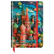 Ежедневник недатированный А5, 136л., 7БЦ BG «Paper Art. Moscow», матовая ламинация, выборочный лак
