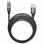 Кабель Smartbuy Bold, USB - Type-C, экстрапрочный, 3A output, оплетка TPE, 1м, черный