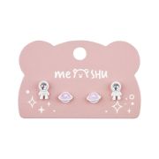 Серьги MESHU «Space», бижутерия, 2 пары, европодвес