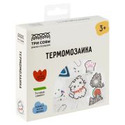 Термомозаика ТРИ СОВЫ «Милые котята», набор инструментов и аксессуаров, трафареты, картонная коробка