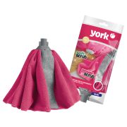 Насадка МОП для швабры York «Руби», «юбка», микрофибра, вставка PowerScrub, длина 25см, 157г