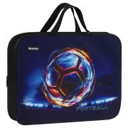 Папка текстильная с ручками 1 отделение, А4 Berlingo «Cyber Football», 350*265*80мм, текстиль, на молнии