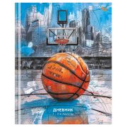 Дневник 1-11 кл. 40л. (твердый) BG «Basketball sketch», матовая ламинация