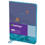 Записная книжка А5 80л., кожзам, Berlingo «Flower Art», с рисунком