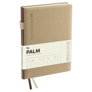 Ежедневник датированный 2026г., А5, 176л., твердый переплет, кожзам, BG «Palm. Ivory», светло-бежевый