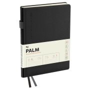 Ежедневник датированный 2026г., А5, 176л., твердый переплет, кожзам, BG «Palm. Graphite», графитовый
