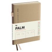 Ежедневник датированный 2026г., А6, 176л., твердый переплет, кожзам, BG «Palm. Ivory», светло-бежевый