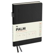 Ежедневник датированный 2026г., А6, 176л., твердый переплет, кожзам, BG «Palm. Graphite», графитовый