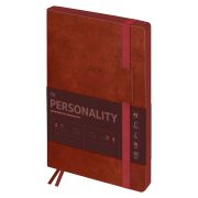 Ежедневник датированный 2026г., А5, 176л., мягкий переплет, кожзам, BG «Personality. Sienna», ярко-коричневый