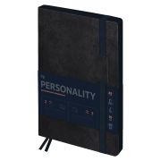 Ежедневник датированный 2026г., А5, 176л., мягкий переплет, кожзам, BG «Personality. Onyx», графитовый