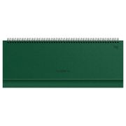Планинг датированный 2026г., 64л., 330*130мм, балакрон, BG «Ariane.Dark green», тёмно-зеленый, отд.фольгой