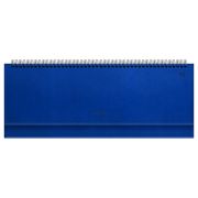 Планинг датированный 2026г., 64л., 330*130мм, кож.зам, BG «Winner.Blue», синий