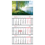 Календарь квартальный 1 бл. на 1 гр., 295*650 мм BG «Любовь к Родине», с бегунком, 2026г.
