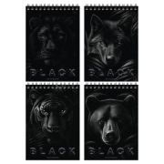 Блокнот А5 40л. на гребне BG «Just black»