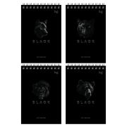 Блокнот А6 60л. на гребне BG «Just black»