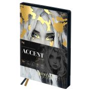 Ежедневник датированный 2026г., А6+, 176л., мягкий переплет, кожзам, BG «Accent. Eyes», отд. фольгой, цветной срез