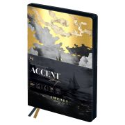Ежедневник датированный 2026г., А6+, 176л., мягкий переплет, кожзам, BG «Accent. Ship», отд. фольгой, цветной срез