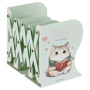 Подставка для книг MESHU «Dear Friend», металлическая, 3 отделения, раздвижная