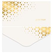 Конверт для денег MESHU «Gold pattern», 85*164мм, soft-touch, фольга