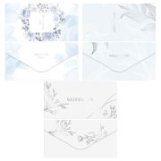 Конверт для денег MESHU «Wedding» 85*164мм, матовая ламинация, фольга, 3 дизайна