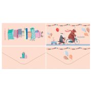 Конверт для денег MESHU «Birthday party» 85*164мм, глянцевая ламинация, 2 дизайна