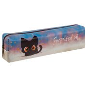 Пенал мягкий 200*55*40 MESHU «Surprised Cat», искусственная кожа