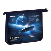 Папка для тетрадей 1 отделение, А5 Först «Cosmic» , 240*205*40 мм, пластик, на молнии