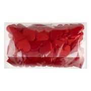Наполнитель для подарков, 3см, «Red hearts», MESHU, 100шт., красный